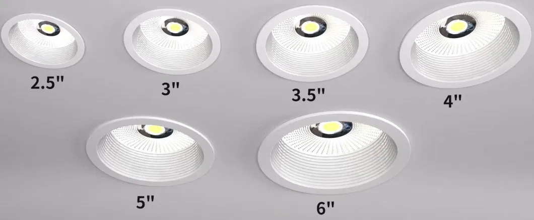 ODM OEM Indoor Recessed 2.5 Inch 10W 15W 20W 30W 40W IP44 LED Homeusage Light LED ceiling Spot Light Milky Cover SMD LED Downlight Luminaires LED Down Light