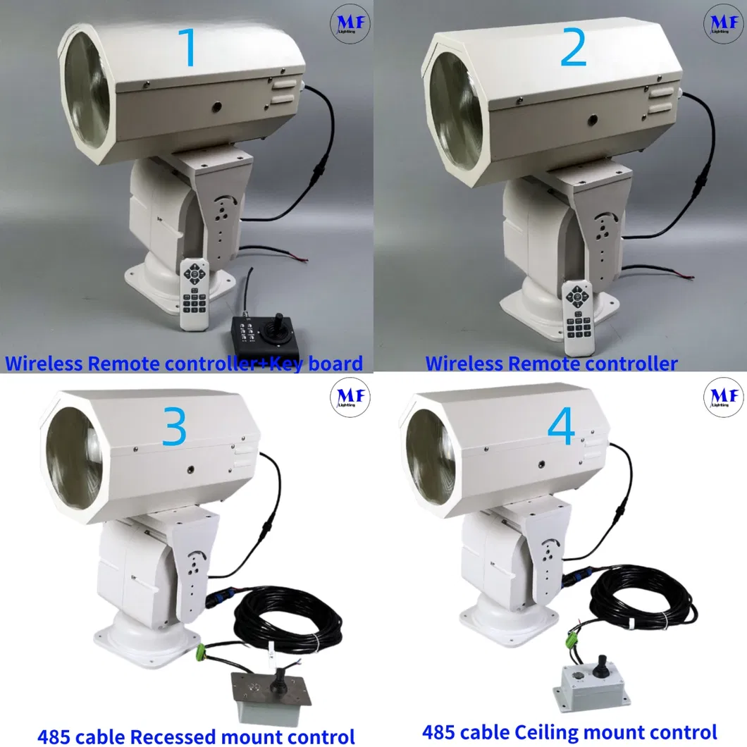 एलईडी स्पॉट सर्च लाइट 200W 300W IP66 वाटरप्रूफ स्टील विरोधी जंग 1000m 3000m समुद्री जहाज पोत नाव दूरस्थ खोज बचाव सर्च लाइट 13