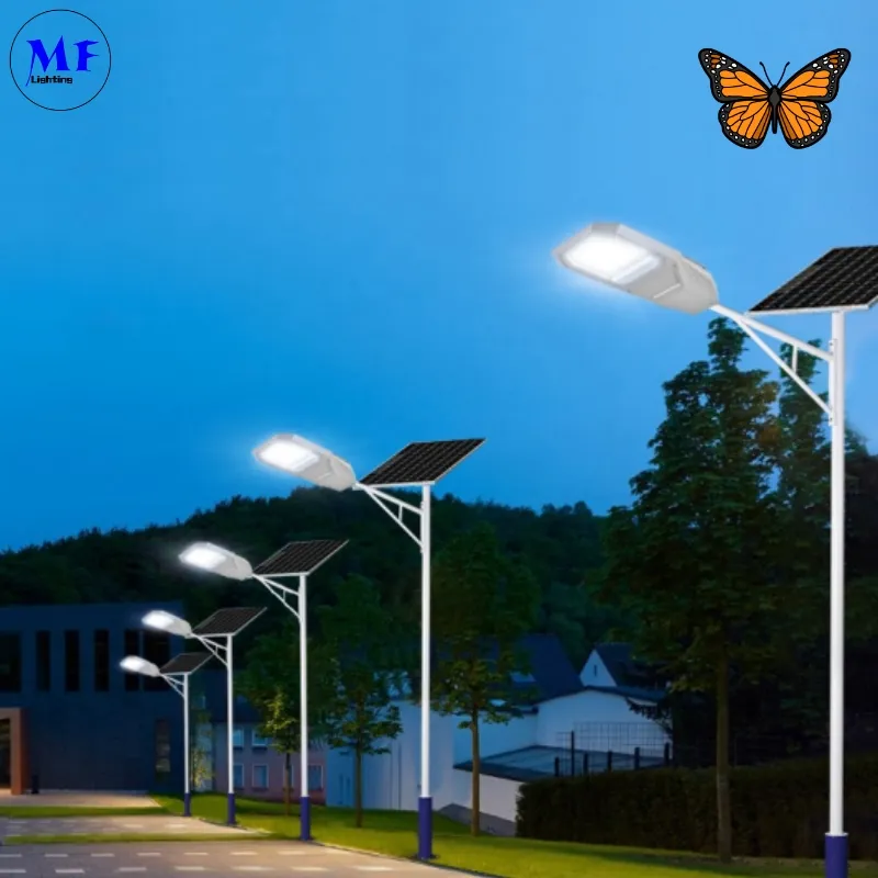 एलईडी सोलर गार्डन स्ट्रीट वॉल लाइट एल्यूमिनियम वाटरप्रूफ 200W IP65 IK08 कॉम्पैक्टेड पार्क पाथ फुटपाथ हाईवे 2