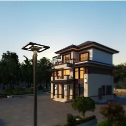 एलईडी सौर उद्यान स्ट्रीट वॉल लाइट जलरोधक 40W IP65 Ik08 पार्क पथ फुटपाथ Pla स्कूल कोर्ट 3