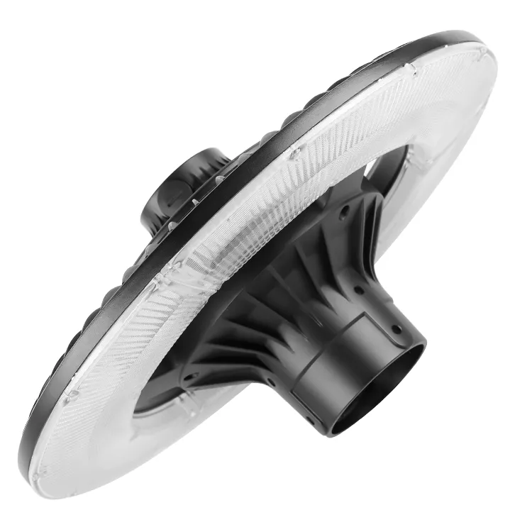 एलईडी गार्डन लाइट एडजस्टेबल 150W IP65 बिल्ट-इन वाटरप्रूफ 130lm/W गोल काला आंगन पार्क यार्ड पोस्ट टॉप 4