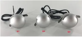 एलईडी स्टेप लाइट सिल्वर 3W 12V IP65 पाथवे वॉकवे स्क्वेयर फुटपाथ गार्डन 0