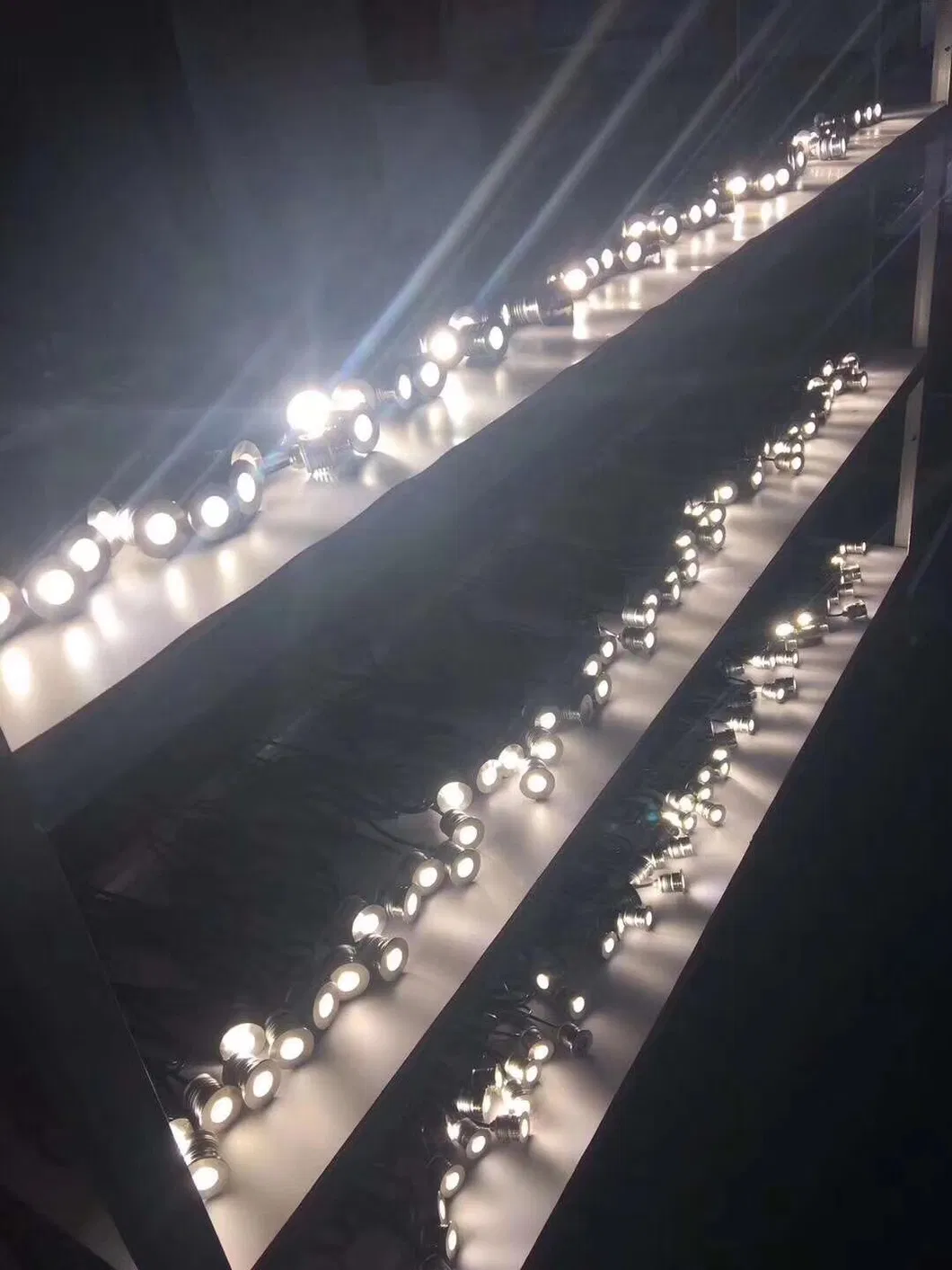 एलईडी स्टेप लाइट सिल्वर 3W 12V IP65 पाथवे वॉकवे स्क्वेयर फुटपाथ गार्डन 4