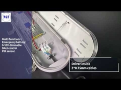 ओपल डिफ्यूज़र के साथ IP65 ट्राइप्रूफ एलईडी लाइट सरफेस माउंटेड