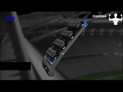 250-1250W समायोज्य IP66 5 साल Wattanty एलईडी हाई मास्ट लाइट के साथ ओवरहीट संरक्षण के लिए खेल Fie