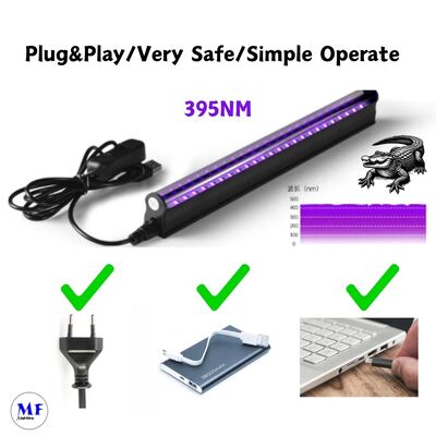 Factory Price 25W EU Us Standard Silvery Fluorescent Tube PC Alu. Hangable IP43 Ultra-Violet Ray Ambient Atmosphere Scenario LED UV Light Light