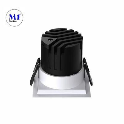 Die-cast Aluminum Square Housing IP20/IP44 15°/24°/36°/50° LED Down Light Triac 0-10V Dali-2 DALI DT8 Spot Downlight Recessed Down Light