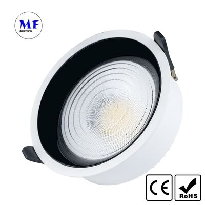 Factory Price Recessed LED Downlight UGR<19 Anti-Glare Office Tunable CCT Dimmable DALI Tuya Zigbee Die-cast Aluminum IP20 Ra90+ Commercial Ceiling Light