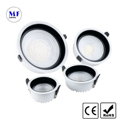 Factory Price Recessed LED Downlight UGR<19 Anti-Glare Office Tunable CCT Dimmable DALI Tuya Zigbee Die-cast Aluminum IP20 Ra90+ Commercial Ceiling Light