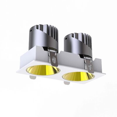 Frameless Anti Glare Spot Light-Double Heads IP20 LED Down Light Support Triac, 0-10V, Dali-2, Dali Dt6, Dt8 Dimmable Light
