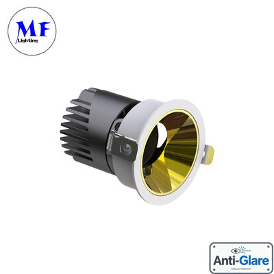 Factory Price Dimmable Spring Clip 20W 25W 30W Various Metallic Color Reflector Bathroom Frameless Recessed Anti-Glare Spot LED Down Light