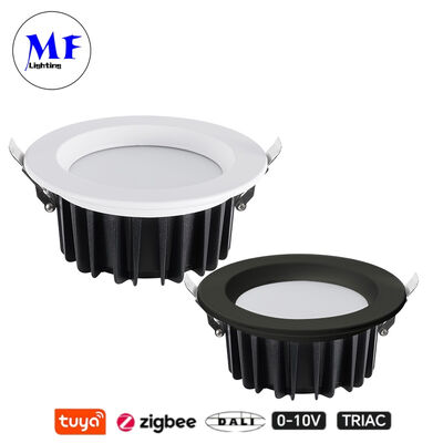 Factory Price IP40 Anti-Glare Triac Dali Tuya Dimmable Smart Zigbee 7W 15W SMD LED Recessed Spot Down Light for Kitchen Industrial Retail Commercial Spaces