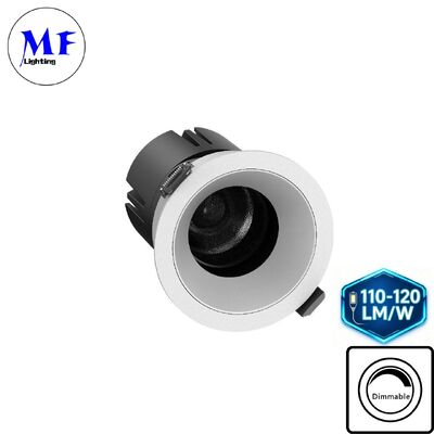 110-120LM/W High Lumen LED Down Light Anti-glare Triac Dali TUYA Dimmable Optical Lens Design for Bathroom Industrial Retail Commercial Spaces