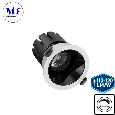 7W LED Down light UGR<3 Anti-glare Dimmable ETL Driver DIP 5CCT Adjustable 100LM/W High Lumens for Bathroom Industrial Retail Commercial Spaces