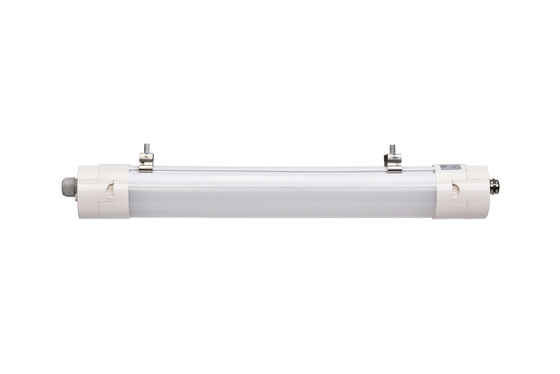 120 डिग्री IP66 150lm/W एलईडी ट्रिप्रूफ लाइट SMD2835 आउटडोर वेयरहाउस के लिए आपातकालीन सेंसर के साथ