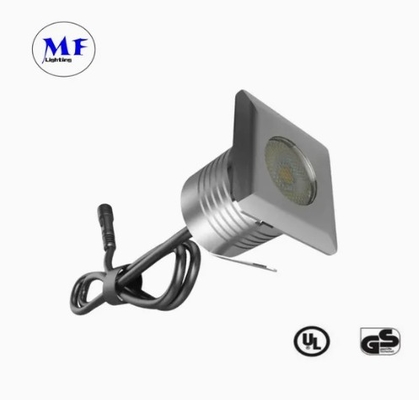 एलईडी स्टेप लाइट IP67 1W सिल्वर 95lm/W फुटपाथ रोड गार्डन पैदल मार्ग सीढ़ी पथ