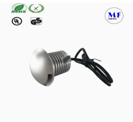 एलईडी स्टेप लाइट सिल्वर 3W 12V IP65 पाथवे वॉकवे स्क्वेयर फुटपाथ गार्डन