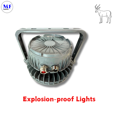 फैक्टरी मूल्य IP66 IK08 5 साल की वारंटी एलईडी ATEX प्रमाणित विस्फोट प्रूफ हाई बे लाइट -40oC~+55oC तेल रिफाइनरी रासायनिक संयंत्र के लिए काम कर रहे तापमान एक्स प्रूफ लाइट