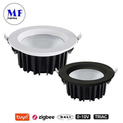 फैक्टरी मूल्य IP40 CCT समायोज्य Triac Dali Tuya Dimmable Smart Zigbee 35W 50W COB रसोई के लिए इंडस्ट्रियल रिटेल कमर्शियल स्पेस के लिए LED रिसेस्ड स्पॉट डाउन लाइट