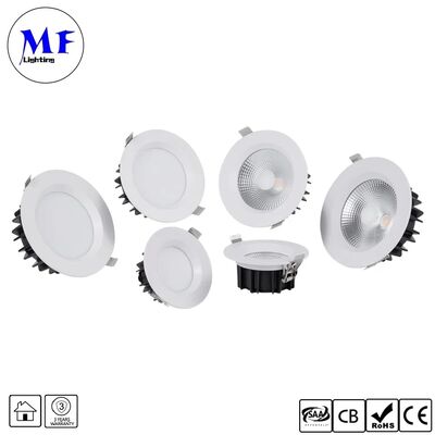 5W CRI90 100lm/W वाइड बीम एंगल 120° ट्राईएक /0-10V/डाली-2/तुया जिग्बी डिमेबल एलईडी स्पॉट डाउनलाइट रिसेस्ड एंटी-ग्लेयर SMD LED डाउन लाइट कमर्शियल जगहों के लिए