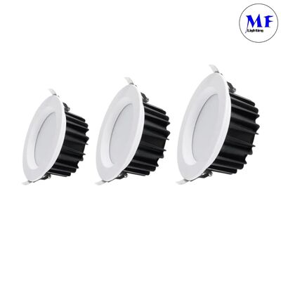 IP40 SMD डाउनलाइट 5W/7W/10W/12W/15W/20W/25W/30W/35W/40W/45W/50W स्मार्ट सीसीटी पावर डिमिंग एडजस्टेबल स्मार्ट ट्रियाक डाली 0-10V रिसेस्ड एल्यूमीनियम एलईडी डाउनलाइट
