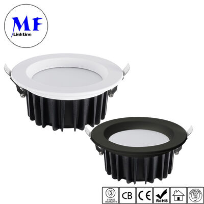 फैक्ट्री प्राइस IP40 CCT ट्यूनेबल रीसेस्ड SMD LED डाउनलाइट 20W 25W 50W डिमेबल एंटी ग्लेयर सीलिंग डाउन लाइट होम शोरूम के लिए मिल्की पीसी डिफ्यूज़र के साथ