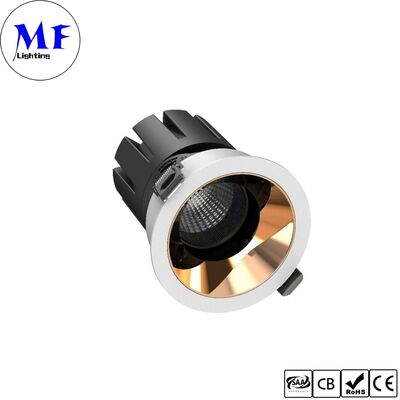 15W एलईडी डाउन लाइट CRI90 100lm/W UGR<3 ETL ड्राइवर 110Vac DIP 5CCT समायोज्य 200-240VAC Triac/0-10V/ Dali Dimmable Recessed Anti-glare एलईडी स्पॉट डाउनलाइट वाणिज्यिक स्थानों के लिए